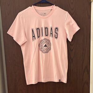New Adidas Light Pink Logo Tee